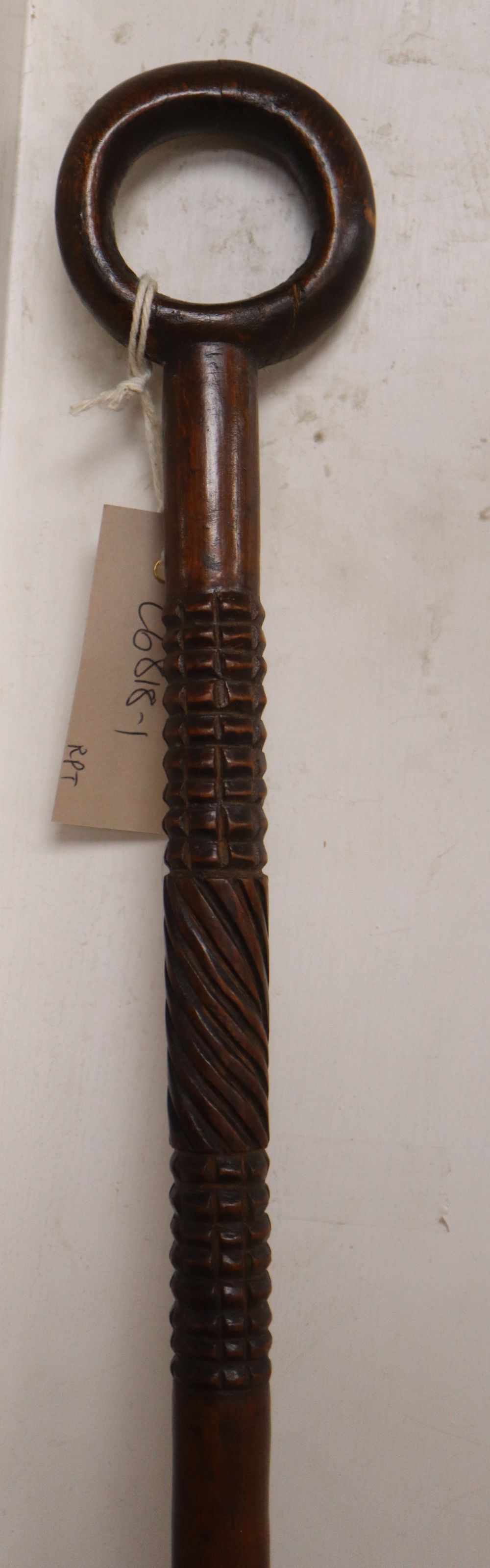 A late 19th / early 20th century South African carved tribal staff